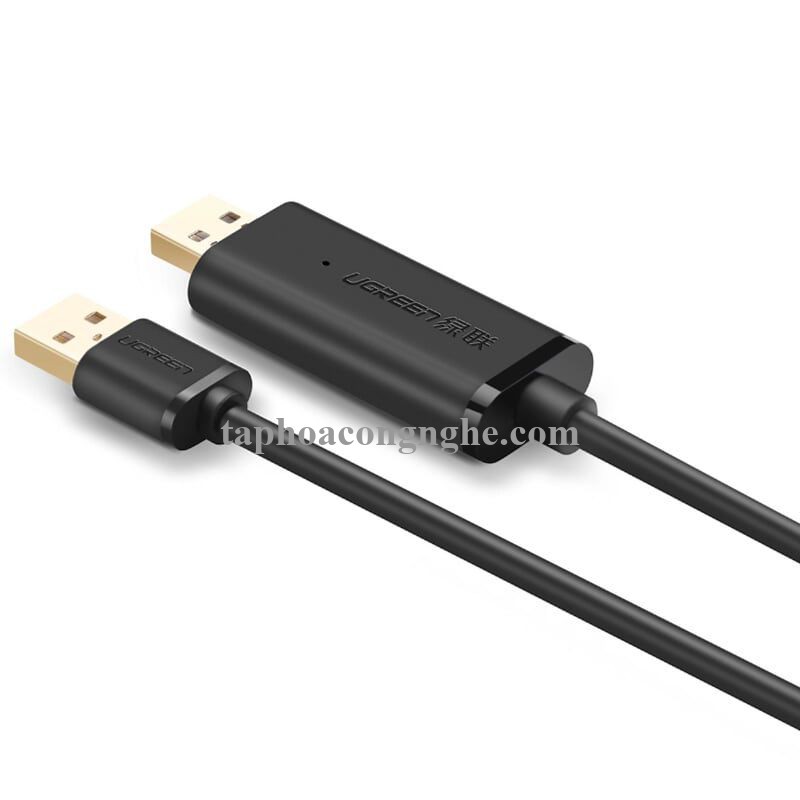 Ugreen 20226 3M màu Đen Cáp USB 2.0 kết nối + truyền dữ liệu máy tính US166 30020226